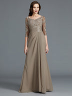 Georgia Mae Taupe front view mother of the bride dress