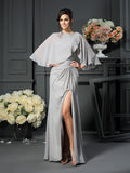 Yara Mae Silver front view mother of the bride dress