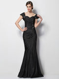 Sabrina Pearl Black front view mother of the bride dress