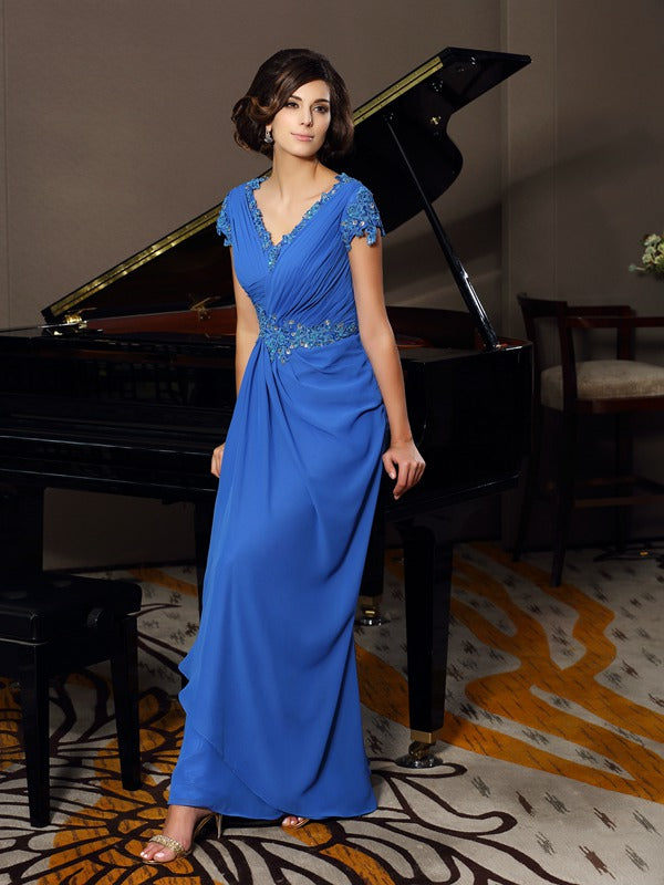 Yvonne Claire Royal Blue front view mother of the bride dress