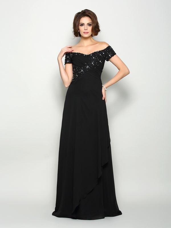 Tabitha Rose Black front view mother of the bride dress