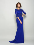 Harriet Claire Royal Blue front view mother of the bride dress
