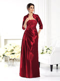 Jacqueline Elise Grape front view mother of the bride dress