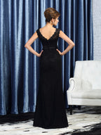 Juliette Anne Black back view mother of the bride dress