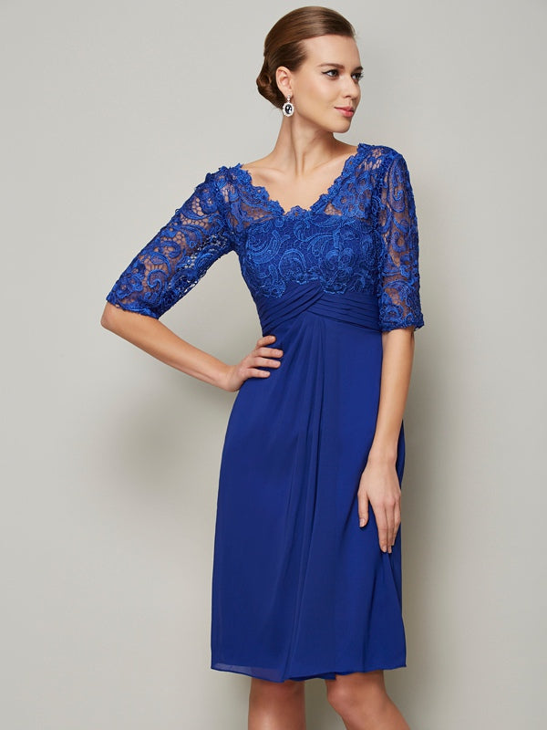 Kelsey Rose Royal Blue front view mother of the bride dress