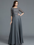 Veronica Claire Steel Grey front view mother of the bride dress