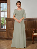 Juliet Amara Grey front view mother of the bride dress