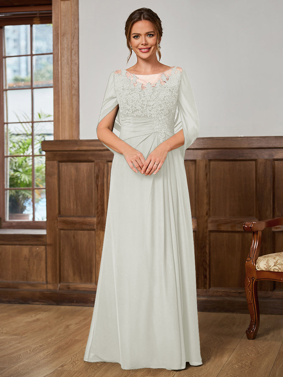 Juliet Amara Ivory front view mother of the bride dress