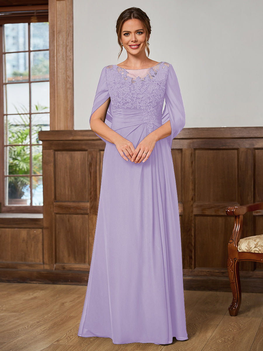 Juliet Amara Lilac front view mother of the bride dress