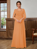 Juliet Amara Orange front view mother of the bride dress