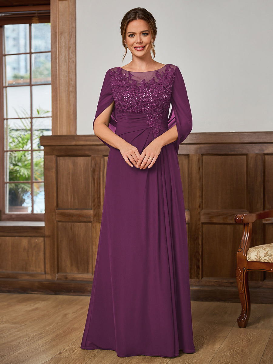 Juliet Amara Orchid front view mother of the bride dress