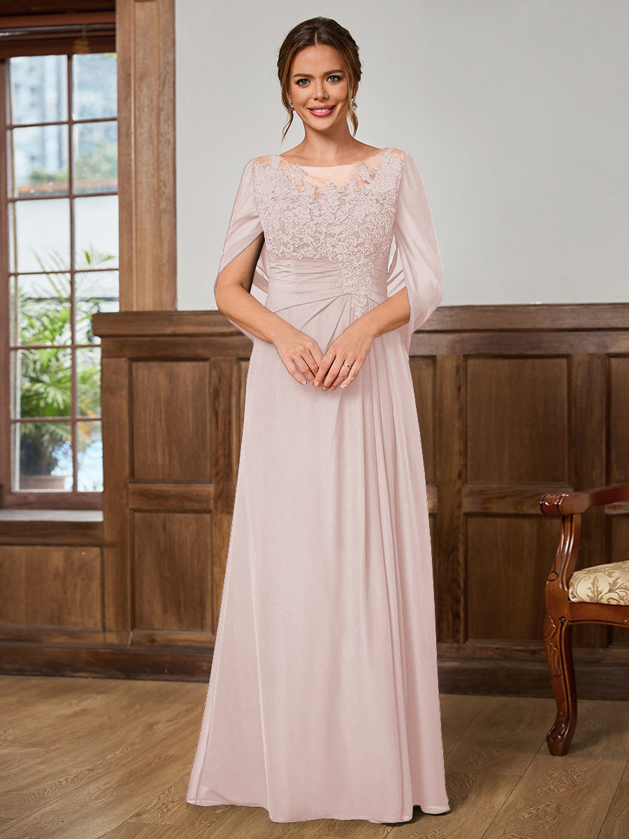 Juliet Amara Rose Pink front view mother of the bride dress