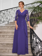 Priscilla Faye Regency front view mother of the bride dress