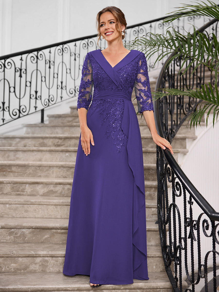 Priscilla Faye Regency front view mother of the bride dress