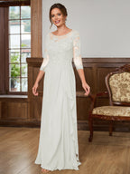 Lillian Rose Ivory front view mother of the bride dress
