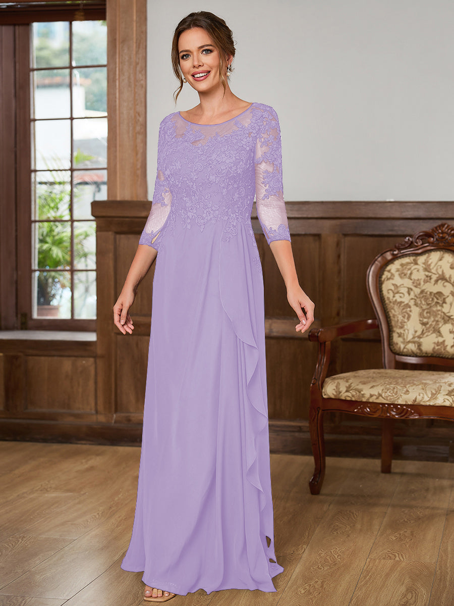 Lillian Rose Lilac front view mother of the bride dress
