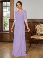 Lillian Rose Lilac front view mother of the bride dress