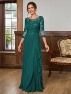 Lillian Rose Peacock front view mother of the bride dress