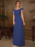 Paula Marie Navy Blue back view mother of the bride dress