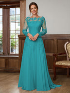 Dorothea Elise Jade front view mother of the bride dress