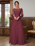Dorothea Elise Plum front view mother of the bride dress