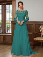 Dorothea Elise Peacock front view mother of the bride dress