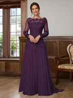 Dorothea Elise Plum back view mother of the bride dress