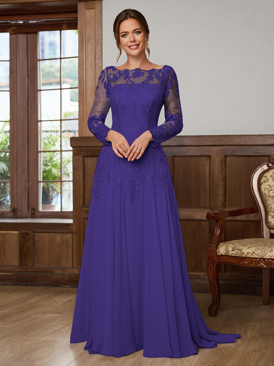 Dorothea Elise Regency front view mother of the bride dress