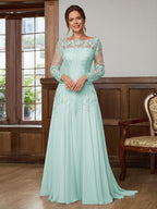 Dorothea Elise Pool Blue back view mother of the bride dress