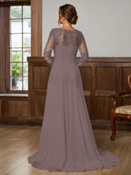 Dorothea Elise Steel Blue bodice detail mother of the bride dress