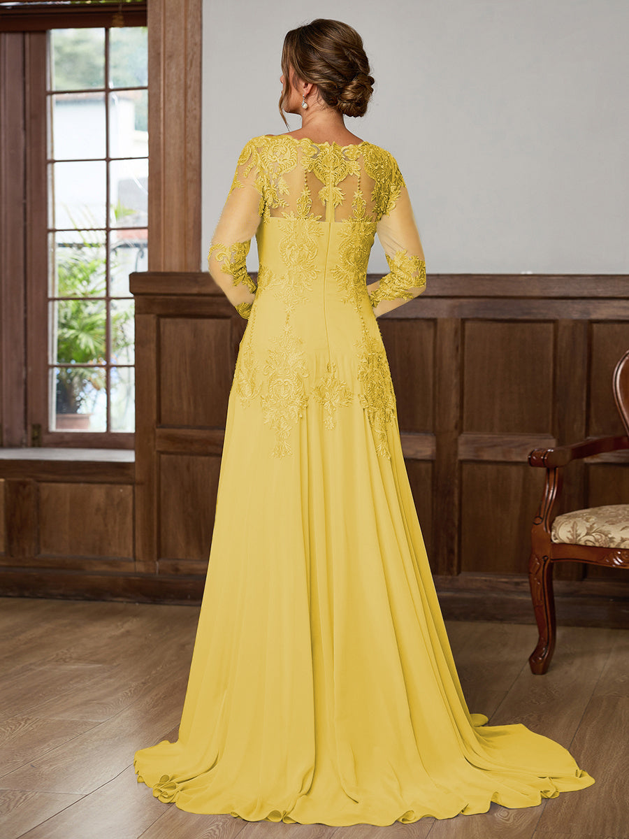 Dorothea Elise Gold bodice detail mother of the bride dress