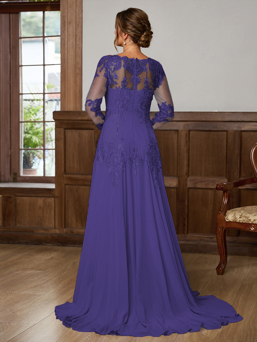 Dorothea Elise Regency back view mother of the bride dress