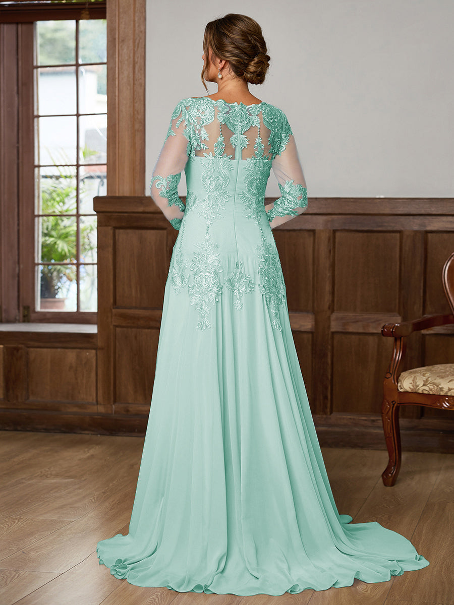 Dorothea Elise Pool Blue bodice detail mother of the bride dress