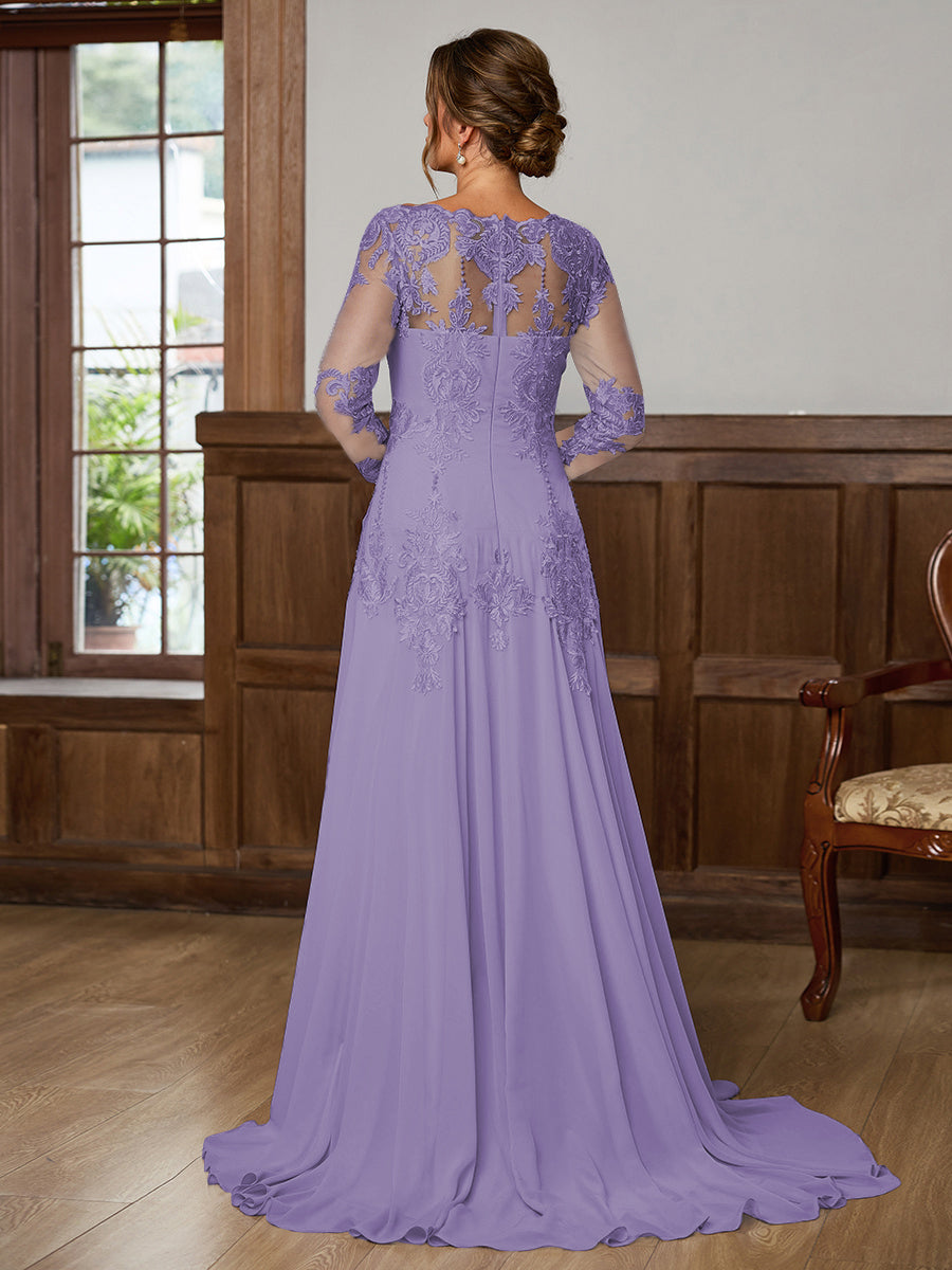 Dorothea Elise Orchid bodice detail mother of the bride dress