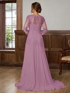 Dorothea Elise Wisteria back view mother of the bride dress
