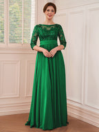 Rebecca Grace Emerald front view mother of the bride dress
