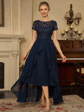 Freya Rose Navy Blue front view mother of the bride dress