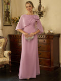 Helena Mae Dusty Rose front view mother of the bride dress