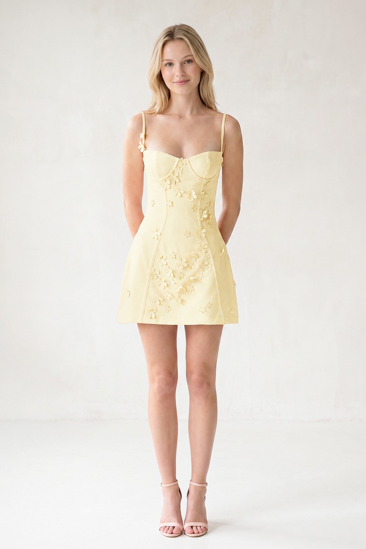 Ksenia Yellow detail 2 homecoming dress