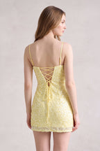 Jessalyn Yellow detail 1 homecoming dress