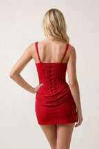 Bayla Red detail 1 homecoming dress