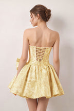 Talvera Yellow detail 1 homecoming dress