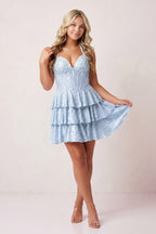 Jessamine Sky Blue detail 2 homecoming dress