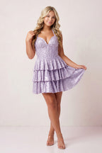 Jessamine Lavender detail 2 homecoming dress